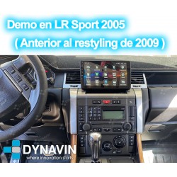 Pantalla Multimedia Dynavin-MegAndroid Android Auto CarPlay Range Rover Sport 2005 2006 2007 2008 2009