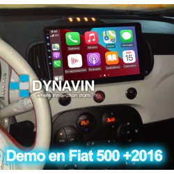 Pantalla Multimedia Dynavin-MegAndroid Android Auto CarPlay Fiat 500L Uconnect 2012 2014 2016 2017 2018