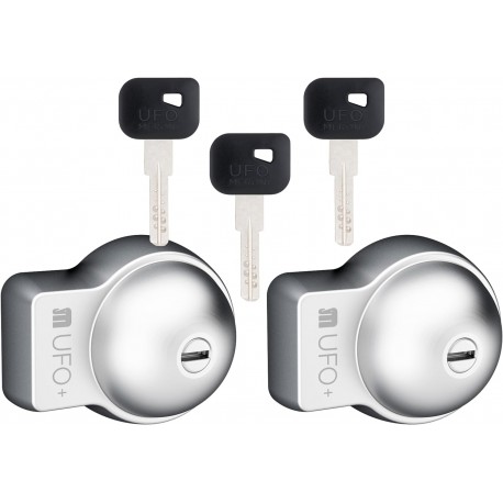 Cerradura de seguridad Meroni MERONI 8086H3122BC Cerradura para vehículos UFO+, Inox, Sencillo