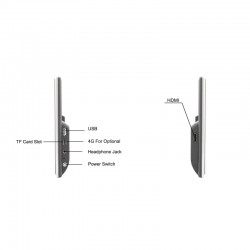 Pantalla multimedia Android PANTALLA TÁCTIL 11,6" 4K 1920X1080 ANDROID - CABECERO CON SEGURIDAD ACTIVA.