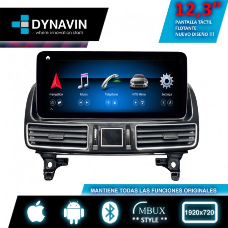 Pantalla Multimedia Dynavin-MegAndroid Android Auto CarPlay Mercedes GLE C292 y GLS X167 2015 2017 2019