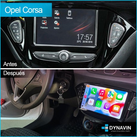 Pantalla Multimedia Dynavin-MegAndroid Android Auto CarPlay Opel Corsa E 2015 2016 2017 2018 2019