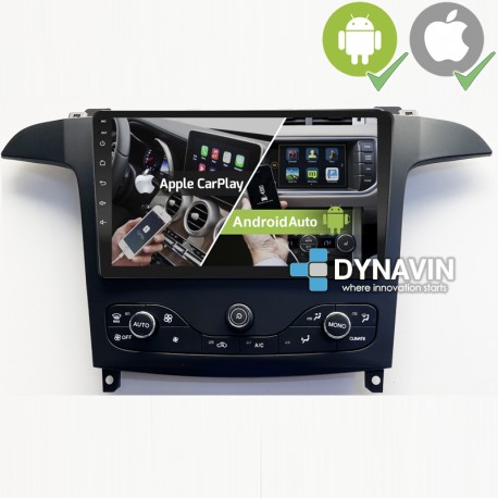 Pantalla Multimedia Dynavin-MegAndroid Android Auto CarPlay Ford S-Max 2006 2007 2009 2011 2012 2013 2014