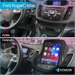 Radio gps wifi 2din Android Tesla Android Apple Car Play mirror link Ford Kuga 2012, 2014, 2015, 2016 Ford C-Max