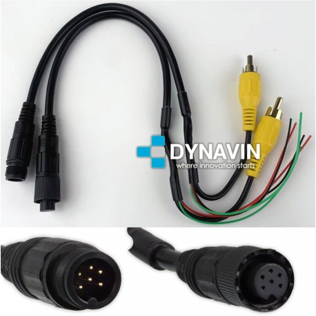 Cable conversor adaptador Dynavin Fiat Ducato Camara trasera Dometic-Waeco