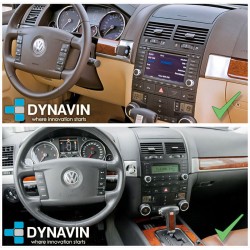 Pantalla Multimedia Dynavin-MegAndroid Android Auto CarPlay VW Touareg 2002 2003 2004 2005 2006 2007 2008 2009