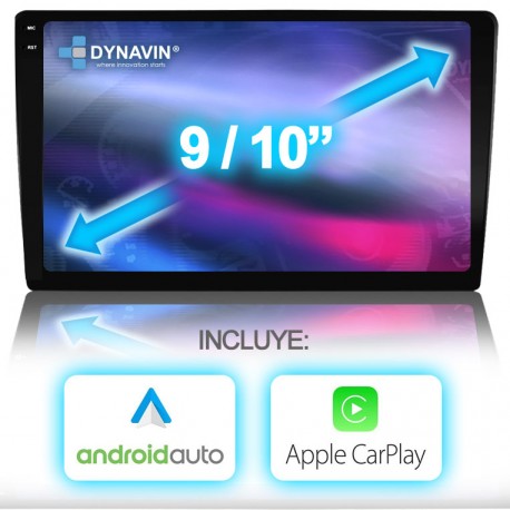 Nueva pantalla tipo tablet 9-10 inch Dynavin gps car play android auto bluetooth mejorado 5.0
