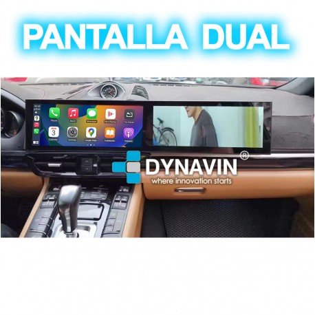 Pantalla Multimedia Dynavin-MegAndroid Android Auto CarPlayPorsche Cayenne E2 2011 2012 2014 2015 2016 2018