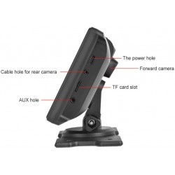 Comprar Monitor Multimedia CarPlay Android Auto DVR Cámara con bluetooth manos libres, usb, sd, fm