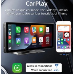 Comprar Monitor Multimedia CarPlay Android Auto Cámara con bluetooth manos libres, usb, sd, fm