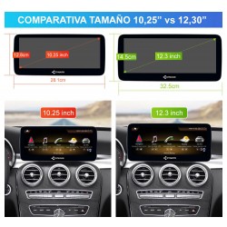 Pantalla 2DIN CarPlay Android Auto Mercedes Clase A W176, Clase B W246, CLA C117 y GLA X156 2016, 2017, 2018. Command Online.