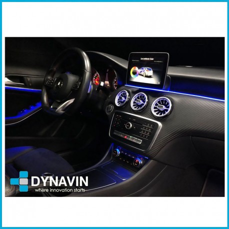 Instalación de iluminación ambiente LED en Mercedes Clase A W176, Mercedes Clase B W246, Mercedes CLA C117, Mercedes GLA X156