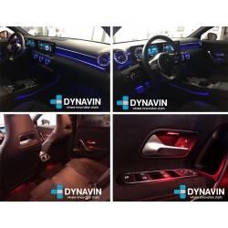 Instalación de iluminación ambiente LED en Mercedes Clase A W177 CLA C218 2019 2020 2021 2022 2023 2024