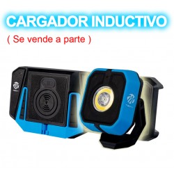 Linterna LED de trabajo con carga Wireless Inductiva Sin cables. Equipamiento de taller