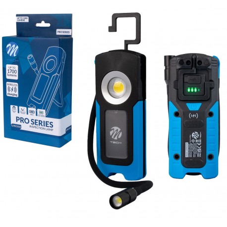 Linterna LED de trabajo con carga Wireless Inductiva Sin cables. Equipamiento de taller