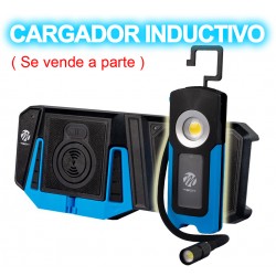 Linterna LED de trabajo con carga Wireless Inductiva Sin cables. Equipamiento de taller
