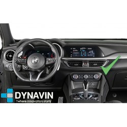 Pantalla Multimedia Dynavin-MegAndroid Android Auto CarPlay Alfa Romero Stelvio Type 949 2016 2017 2019 2021 2022 2023 2024