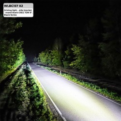 Faro largo alcance, redondo negro, CREE 72W 9", Black Series Homologado CE, ROHS, ECE R112, R10