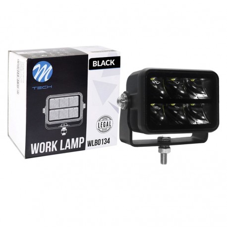 FARO DE LARGO ALCANCE 2 FILAS 30W (6 x 5W OSRAM P8 LED). M-TECH BLACK SERIES