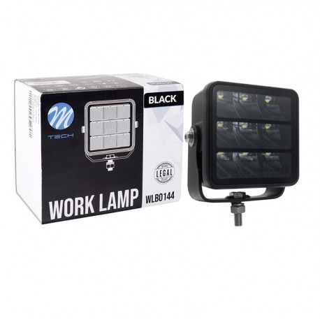 FARO DE LARGO ALCANCE 3 FILAS 45W (9 x 5W OSRAM P8 LED). M-TECH BLACK SERIES