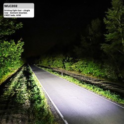 FARO DE LARGO ALCANCE 22CM FILA 40W (4 x 10W CREE LED) M-TECH