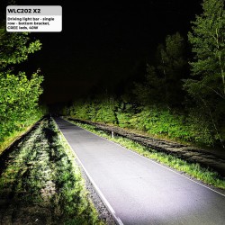 FARO DE LARGO ALCANCE 22CM FILA 40W (4 x 10W CREE LED) M-TECH