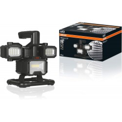 OSRAM LEDIL SPACE 1000 LEDinspect Flooder Spaceship, Foco LED portátil con 3 Cabezales Ajustables, Recargable 
				 
				