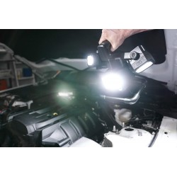 OSRAM LEDIL SPACE 1000 LEDinspect Flooder Spaceship, Foco LED portátil con 3 Cabezales Ajustables, Recargable