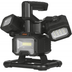 OSRAM LEDIL SPACE 1000 LEDinspect Flooder Spaceship, Foco LED portátil con 3 Cabezales Ajustables, Recargable