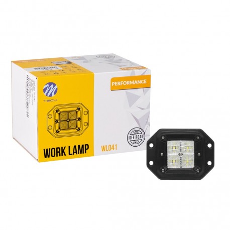 Faro de trabajo - Cuadrado 4x5W LED 20W 10-32V Flood OSRAM LED (Duris S5 3030)