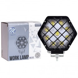 Faro de trabajo - Hexagonal 4" 9x3 SMD3030  27W 10-30V Spot 
			 
			