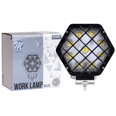 Faro de trabajo - Hexagonal 4" 9x3 SMD3030  27W 10-30V Spot