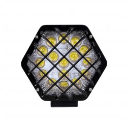 Faro de trabajo - Hexagonal 4" 16x3 SMD3030 48W 10-30V 4D Spot
						