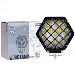Faro de trabajo - Hexagonal 4" 16x3 SMD3030 48W 10-30V 4D Spot 
			 
			