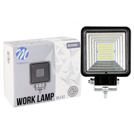 Faro de trabajo - Cuadrado 4" 49xSMD3030 49W 10-30V Flood