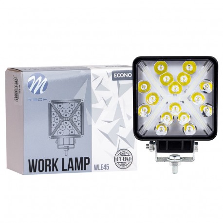 Faro de trabajo - Cuadrado 4" 46xSMD3030 19W 10-30V Combo