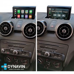 Dynavin Interface CarPlay Android Auto Cámara Trasera Audi A1 8X y Audi Q3 8U HN+ MMI 3G 2010 2012 2014 2016 2017 2018