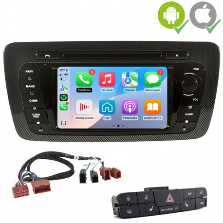 Pantalla Multimedia Dynavin-MegAndroid Android Auto CarPlay Seat Ibiza 6J 2008, 2009, 2010, 2012