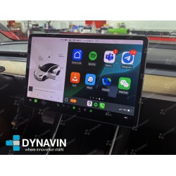 Dynavin Interface CarPlay Android Auto Cámara Trasera Tesla Model 3 Tesla Model Y 2017 2019 2020 2021 2022 2024