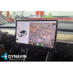 Dynavin Interface CarPlay Android Auto Cámara Trasera Tesla Model 3 Tesla Model Y 2017 2019 2020 2021 2022 2024