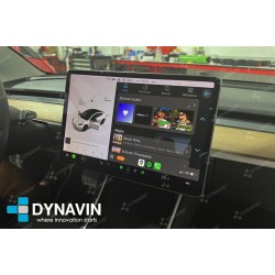 Dynavin Interface CarPlay Android Auto Cámara Trasera Tesla Model 3 Tesla Model Y 2017 2019 2020 2021 2022 2024
