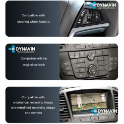 Dynavin Interface CarPlay Android Auto Cámara Trasera Opel Astra Insignia Meriva Mokka Zafira 2008 2009 2010 2011 2012