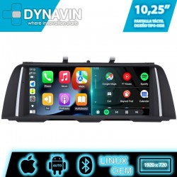 Pantalla Multimedia Dynavin CarPlay Android Auto BMW Serie 5 F10, F11 
			 
			