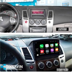 Pantalla Multimedia Dynavin-MegAndroid Android Auto CarPlay Mitsubishi L200 2004, 2005, 2007, 2008
						