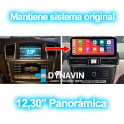 Pantalla Multimedia Dynavin-MegAndroid Android Auto CarPlay Mercedes ML W166 y GL X166 2011 2012 2013 2014 2015
