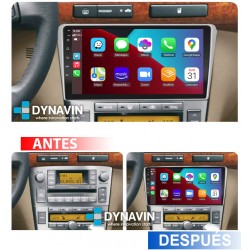 Pantalla Multimedia Dynavin-MegAndroid Android Auto CarPlay Toyota Avensis T25 2003 2005 2007 2008