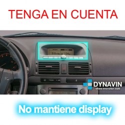 Pantalla Multimedia Dynavin-MegAndroid Android Auto CarPlay Toyota Avensis T25 2003 2005 2007 2008