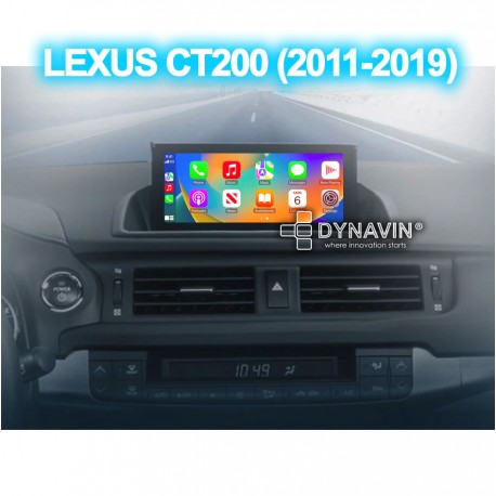 Pantalla Multimedia Dynavin-MegAndroid Android Auto CarPlay Lexus CT 200 2012 2014 2016 2018 2020