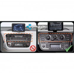 Pantalla Multimedia Dynavin-MegAndroid Android Auto CarPlay Skoda Citigo, Seat Mii, Volkswagen up 2011, 2012, 2013, 2014