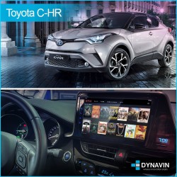 Pantalla Multimedia Dynavin-MegAndroid Android Auto CarPlay Toyota C-HR 2017 2018 2019 2020 2021 2022 2023 2024
